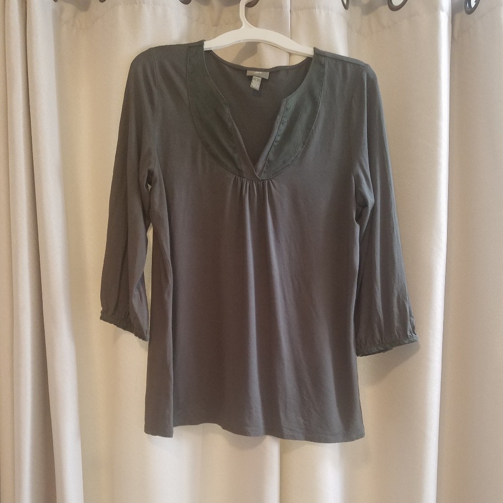 J Jill Forest Green Top